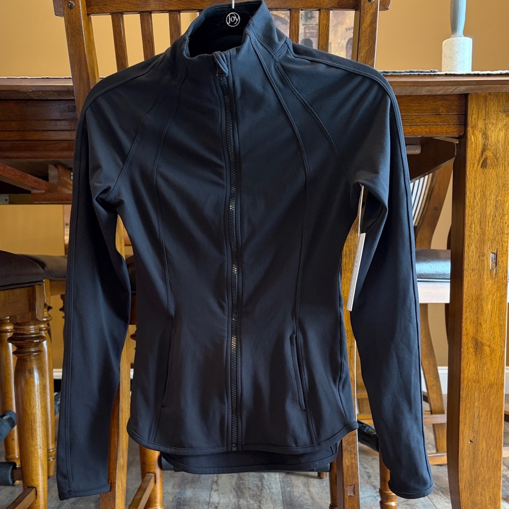Yogalicious lux rebel flare full zip workout Jacket NWT XS